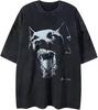 Men's Graphic Tees Shirt Unisex Oversized T-Shirt Short Sleeve Vintage Streetwear Casual Tee Top Travel Daily Fashion