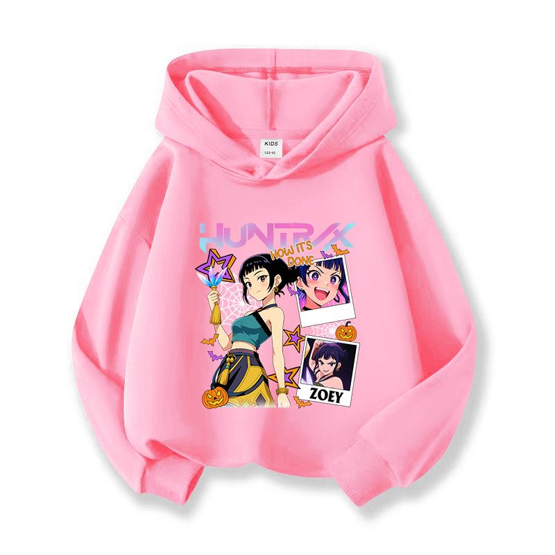 2025 KPop Demon Hunters Hoodie Fashion Sweatshirt Pullover Cute Long Sleeve Autumn Girls Cartoon Y2K Hoody Sportswear