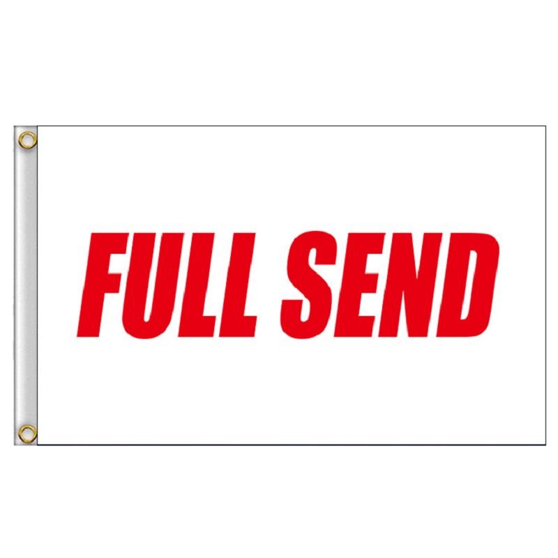 

Feet 3x5 Full Send Flag Banner Nelk Nelkboys For The Boys Black Red Banners White