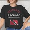 Trinidad and Tobago Flag Football Printed T Shirt Unisex Unisex Cotton Tee Shirt Clothes