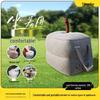 Fun Inflatable Multi-functional Pillow Pad: Press-to-Inflate Stool & Bumpy Cushion with Support Strap for Adults