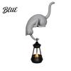 Ornamento Lanterna Gatto Stampato 3D da Appendere con Decorazione Scaffale Carino Che Sbircia Tavolo Accessori Casa Bizzarri Statua Angolo Gancio Portachiavi per Libreria