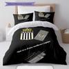 Sporting Charleroi Pattern Bedding Home Decoration Birthday Gift ( 1 Duvet Cover + 2 Pillowcase, Without Core),fan Merchandise.