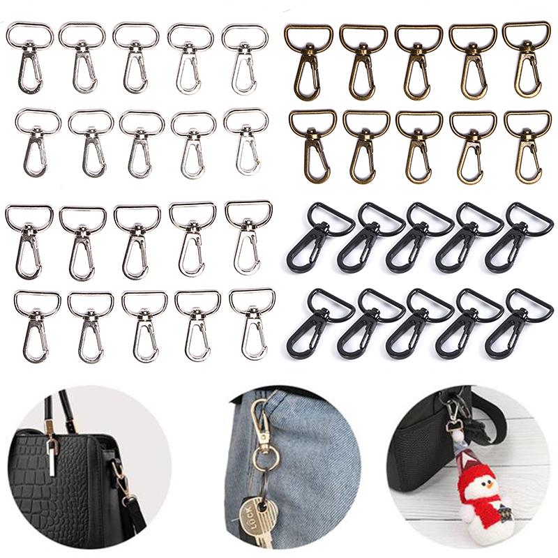 10Pcs Bags Strap Metal Lobster Buckles For Handbag Keychain Hook Diy Accessory