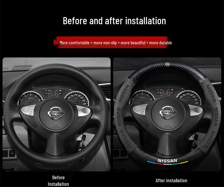 Nissan Lenkradbezug für Sylphy, Teana, Qashqai, Tiida, X-Trail, Sunny, Kicks, Murano und Bluebird