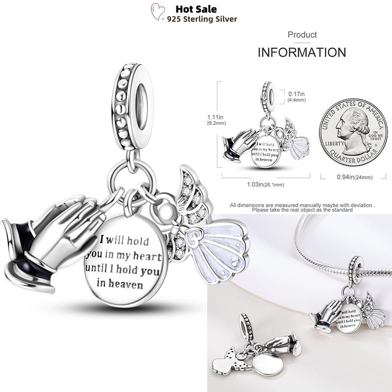 Charms Plata De Ley 925 copper Original Devil's Eye Perfume Bottle Bow Silicone Spacer Beads Women Bracelet DIY Zircon Pendants