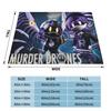 Cartoon Murder Drones Anime Blanket Flannel Summer Autumn Winter Breathable Ultra-Soft Throw Blanket for Bed Travel Rug Piece