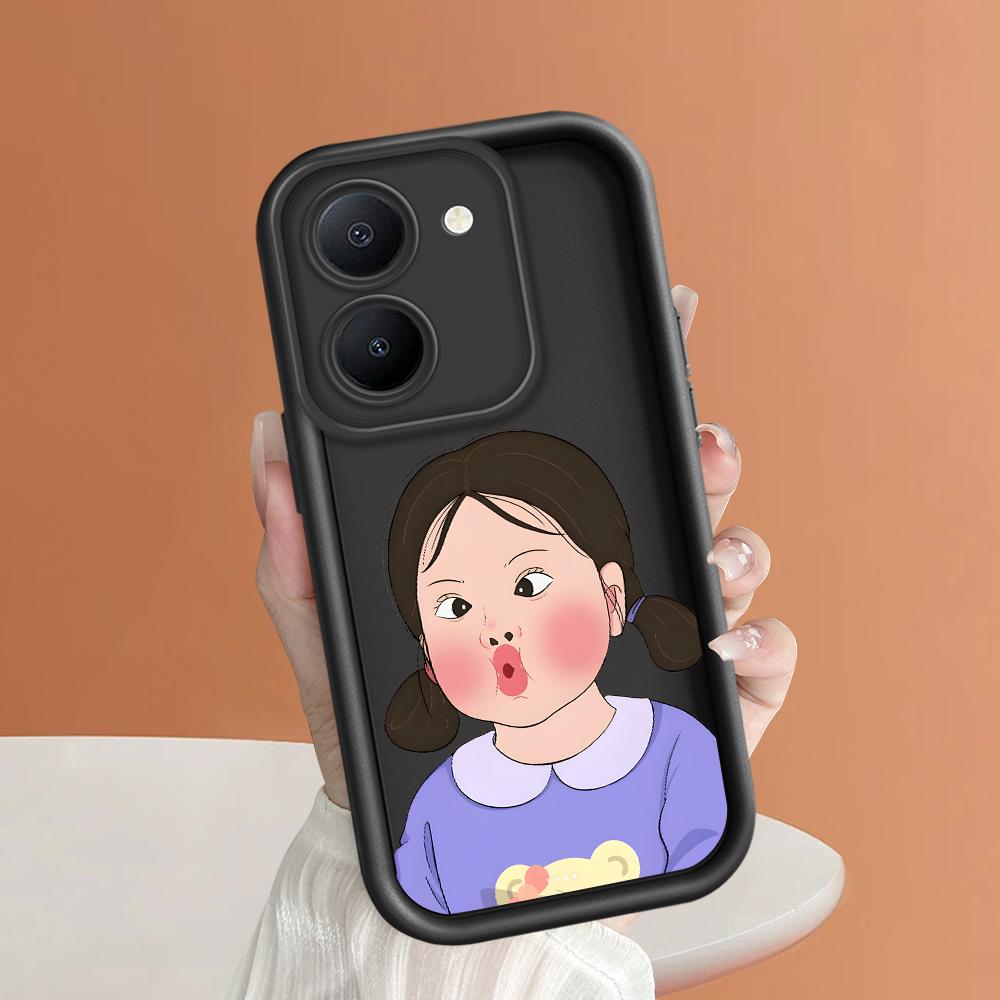 Coque de protection antichoc en silicone souple avec motif de dessin animé pour iPhone Infinix Tecno Vivo