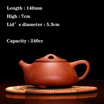 Yixing Clay Teapot  240CC Real Handmade Tea Pot Chinese Kettle Puer Tea Set Kung Fu Zisha Teaware Free Shipping