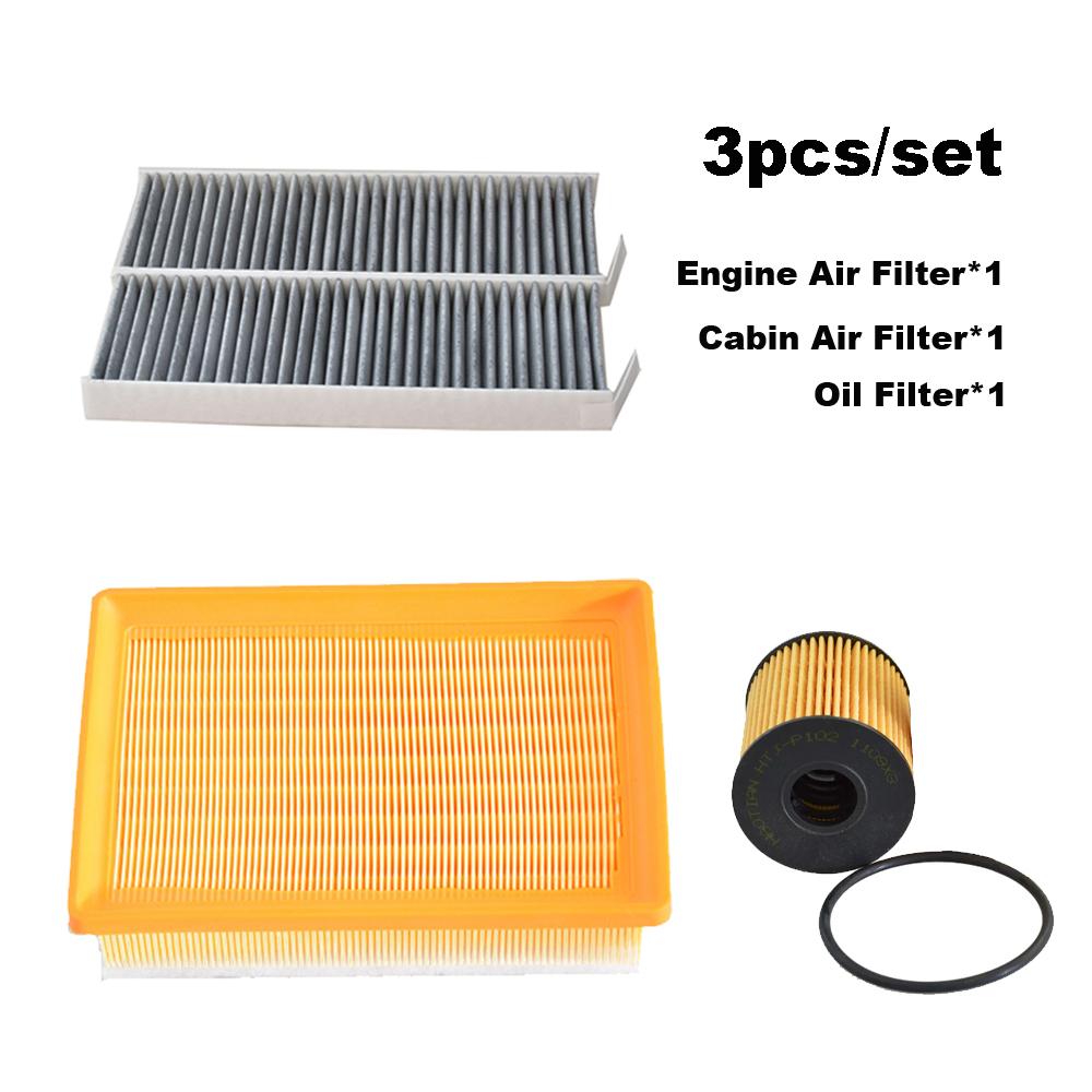 

Набор из 3 фильтров для Peugeot 3008 2.0L 2013-2018 2016 Комплект масляного фильтра, салонного фильтра, воздушного фильтра Очиститель Автомобильные Запасные Части 9803867580 1109X3 3pcs Set