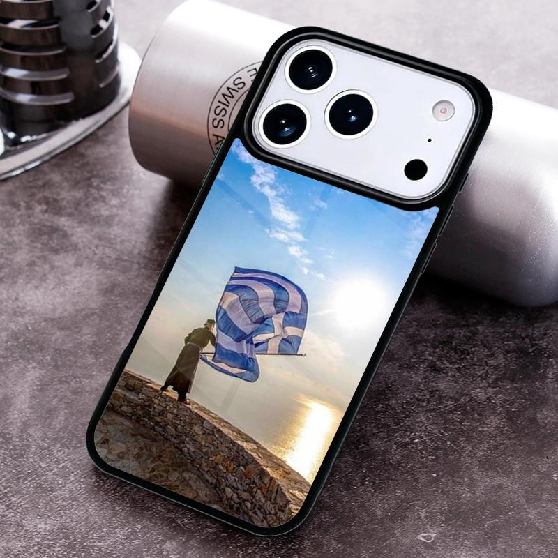 Greece Greek Flag soft Phone Case for iPhone 17 16 15 Pro Max Air 14 13 12 11 Plus Shockproof Cover