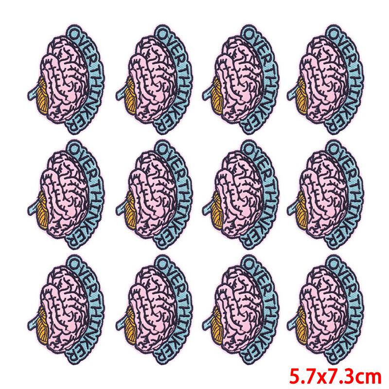 10 Pcs/lot Wholesale Embroidery Patch Iron On Patches For Clothing Patches On Clothes Jackets Decor Applique Sew Supplies