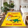 Crystal Velvet Rug Custom Name Text, Soft Non Slip Floor Mat Home DecorPippi Longstocking