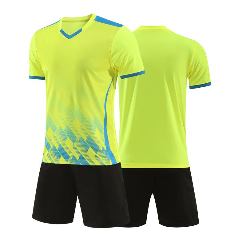 Short-sleeved Football Jersey Set Spot Football Training Jersey Adult Children Same Football Jersey Men's