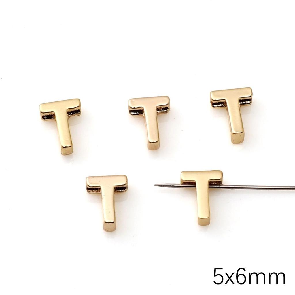Mini Ciondolo Lettera Inglese in Rame per Creazione Gioielli Fai da Te Componenti Accessori