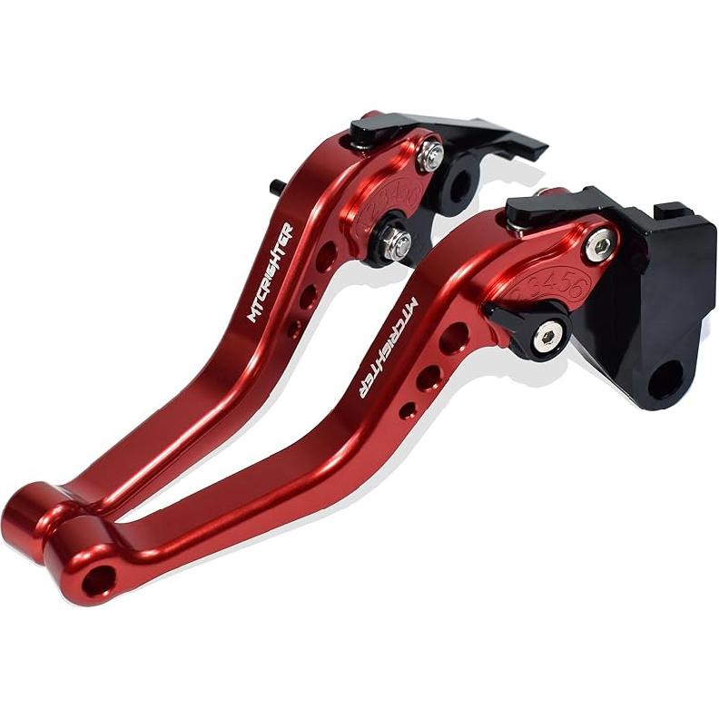 Compatible with Triumph Street Scrambler 2017-2022 Short Brake Lever Clutch Lever, CNC Aluminum Alloy Made (Black)