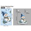 Christmas Robin Window Stickers Snowflake Winter Pattern Removable for Xmas Family Party Indoor Glass Decor
