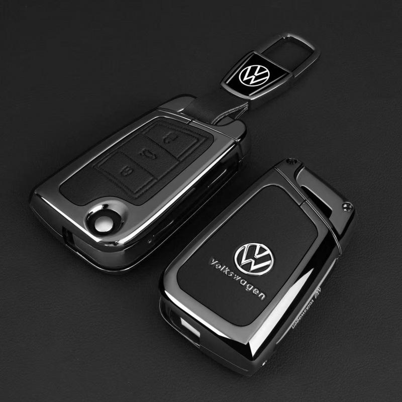Key Case for Volkswagen: Fits Teramont, Bora, Golf, Sagitar L, Tayron, Magotan, T-Roc, and T-Cross Models