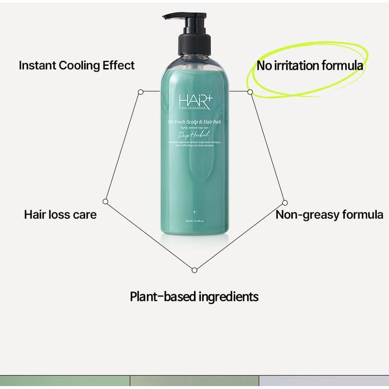 HAIR+ - Oh! Fresh Deep Herbal Scalp & Hair Pack