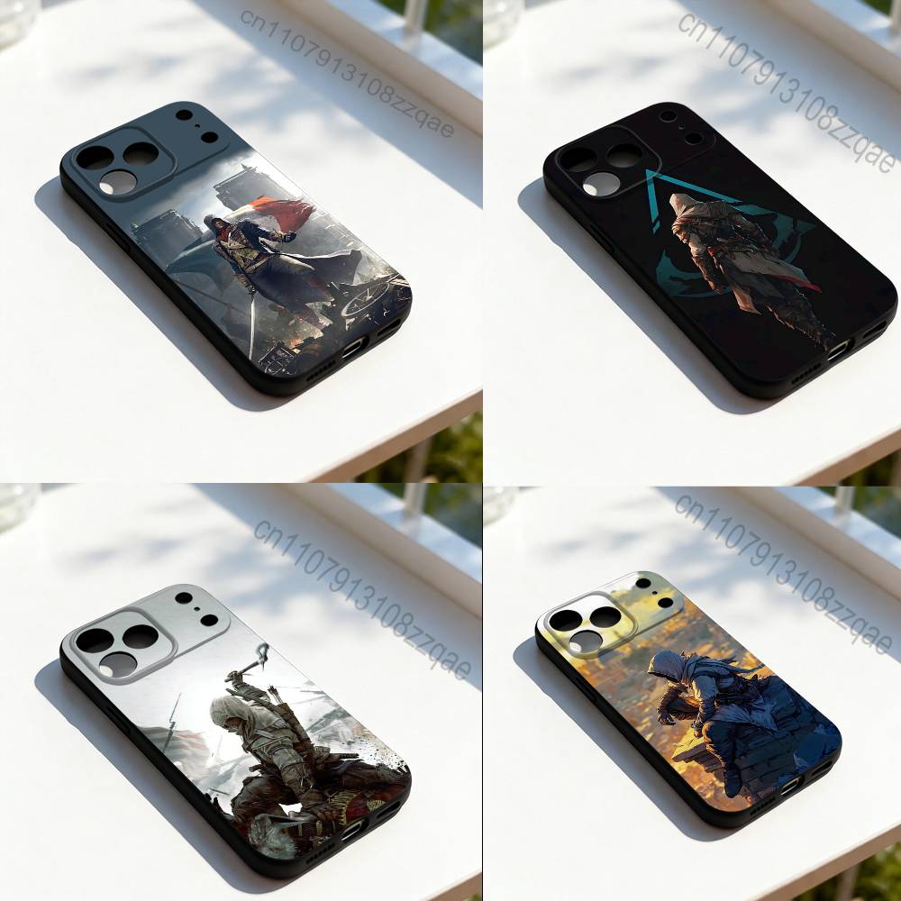 A-Assassins-s Cool C-Creed Phone Case For iPhone 17,16,15,14,13,12,11,Pro,Max,Plus,E,SE4,Air,Mini Black Soft Cover