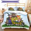 Set Biancheria da Letto Il Gruffalò Personalizzato con Nome 3 Pezzi Copripiumino Chiusura Include 1 Copripiumino e 2 Federe, Morbido e Confortevole per Tutte le Stagioni.