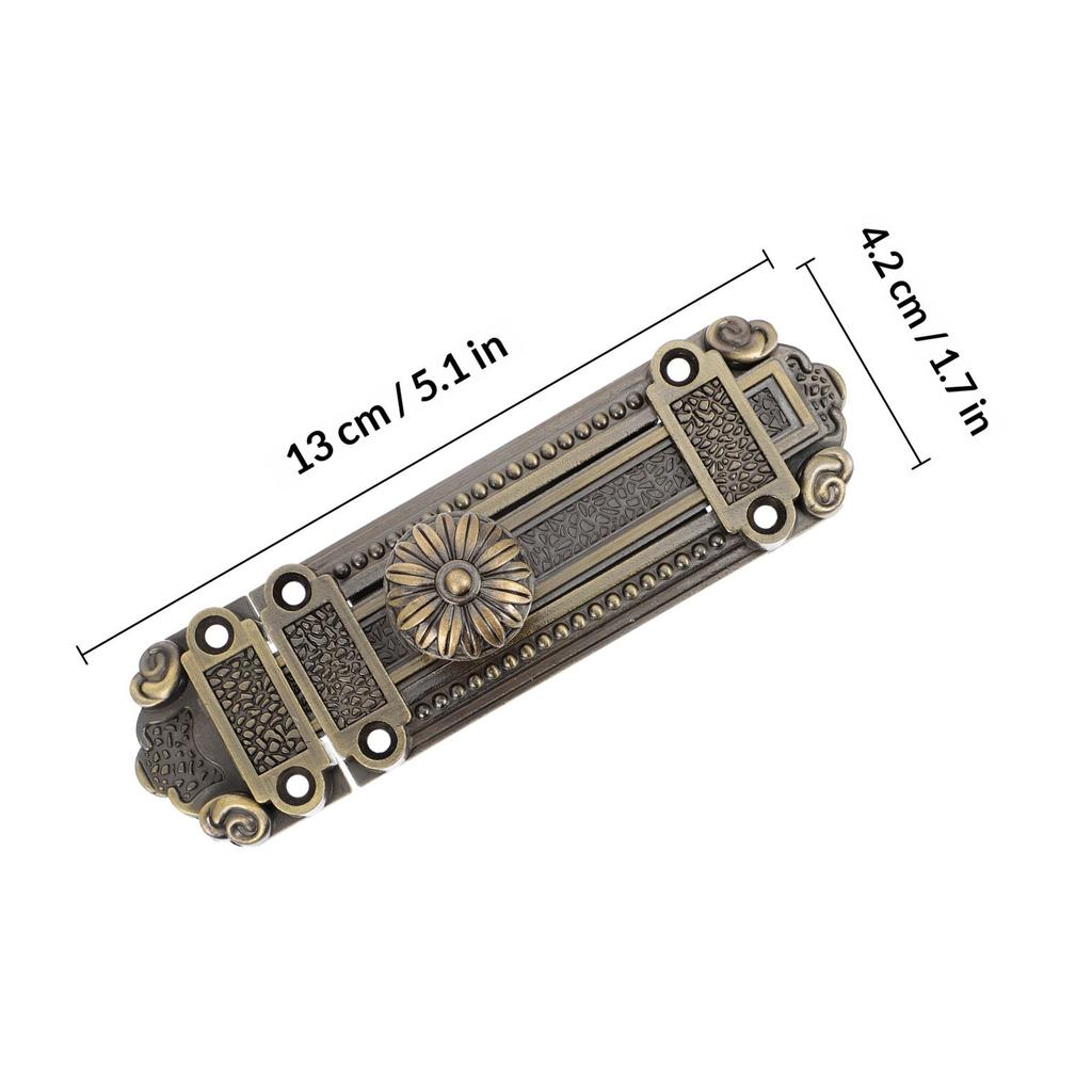 1Pcs Heavy Duty Zinc Alloy Door Latch Lock Vintage Style Sliding Bolt for Interior Exterior Security Privacy Safety Use