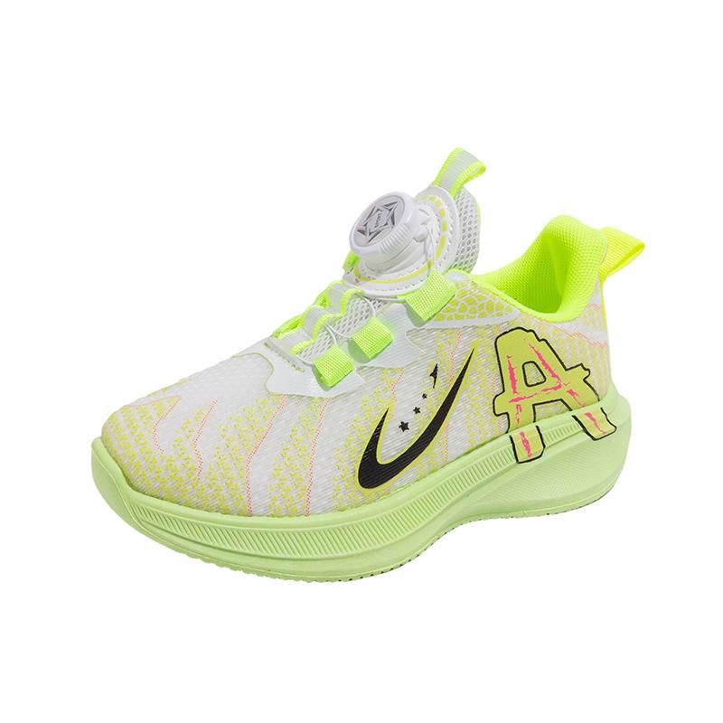 Breathable Boys' Mesh Sneakers - Spring & Autumn Shock-Absorbing Running Shoes with Soft Sole for Casual Wear