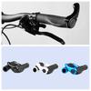 1 Pair Bicycle Handlebar Grip Ergonomic Anti Skid Lock On Handle Cover Aluminum Alloy Rubber Grips MTB Bike Accessories