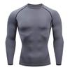 Camiseta Deportiva de Compresión de Manga Larga de Secado Rápido para Hombre
