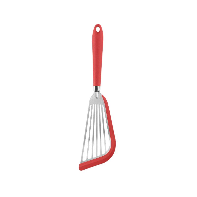 New small silicone frying shovel kitchen non-stick pan frying fish shovel household leaked shovel cooking stir-fry shovel food grade
