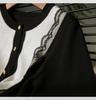 2025 Damen Frühling & Herbst Koreanischer Spitzen-Patchwork Slim Fit Rundhals Strick-Cardigan-Pullover.