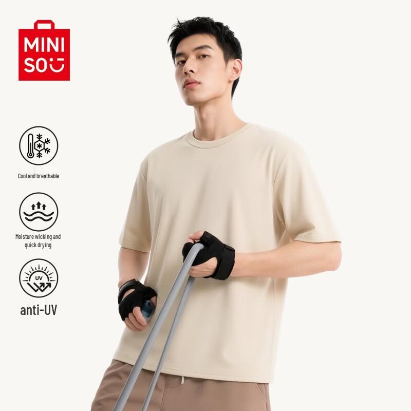 MINISO Men's Cool-Touch Sun Protection Sports T-Shirt