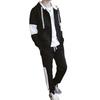 Tracksuit and Sweatsuit Plus Sizes Loose Stylish Hoodie with Long [foveitaa] Men's Set, Available, Fall/Spring Wear, Fit, Zip-Up Pockets, Sleeves,