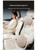 Suede Plush Lumbar Pillow for Car Headrest - Fits Mercedes-Maybach, BMW, Tesla, Xpeng P7 - Head & Neck Support