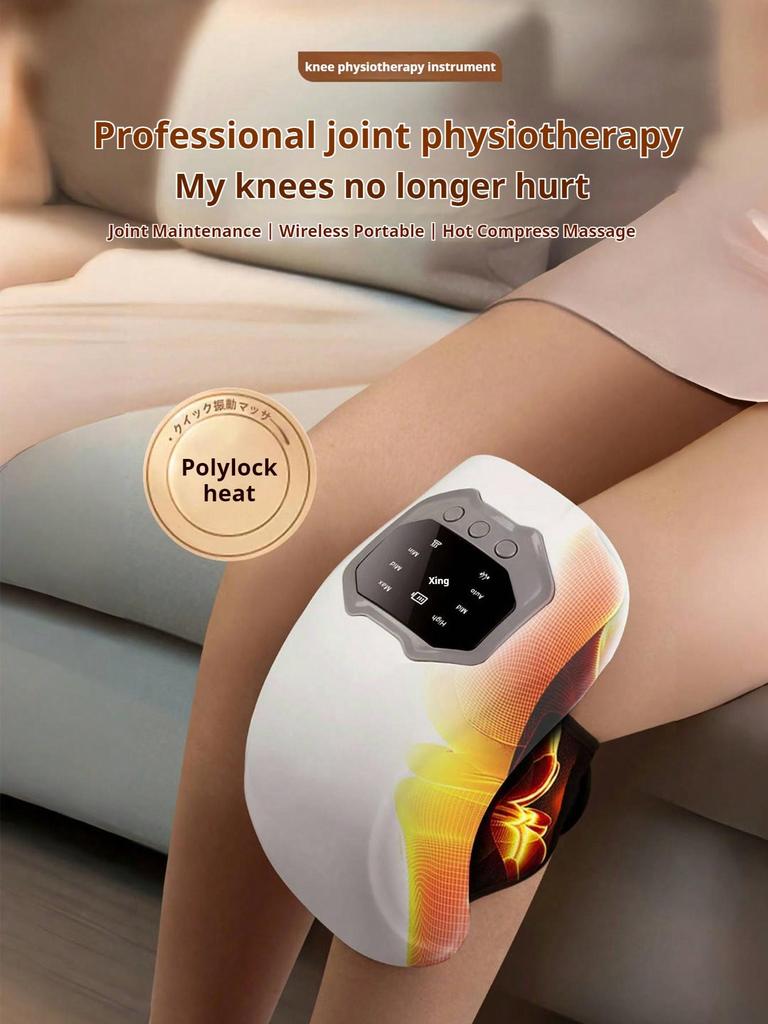 Adjustable Knee Massager with Heat & Red Light Therapy - Ideal for Cold Legs & Joint Comfort At Home