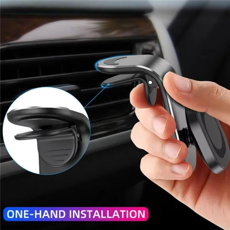 Magnetic Car Phone Holder 360° Rotation Air Vent Clip Mount for Magsafe iPhone 16 15 14 13 12 Xiaomi Samsung Smartphones Brcket