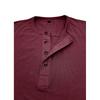 Mens Long Sleeve Crew Neck Fitted Casual Solid Henley T Shirt Top