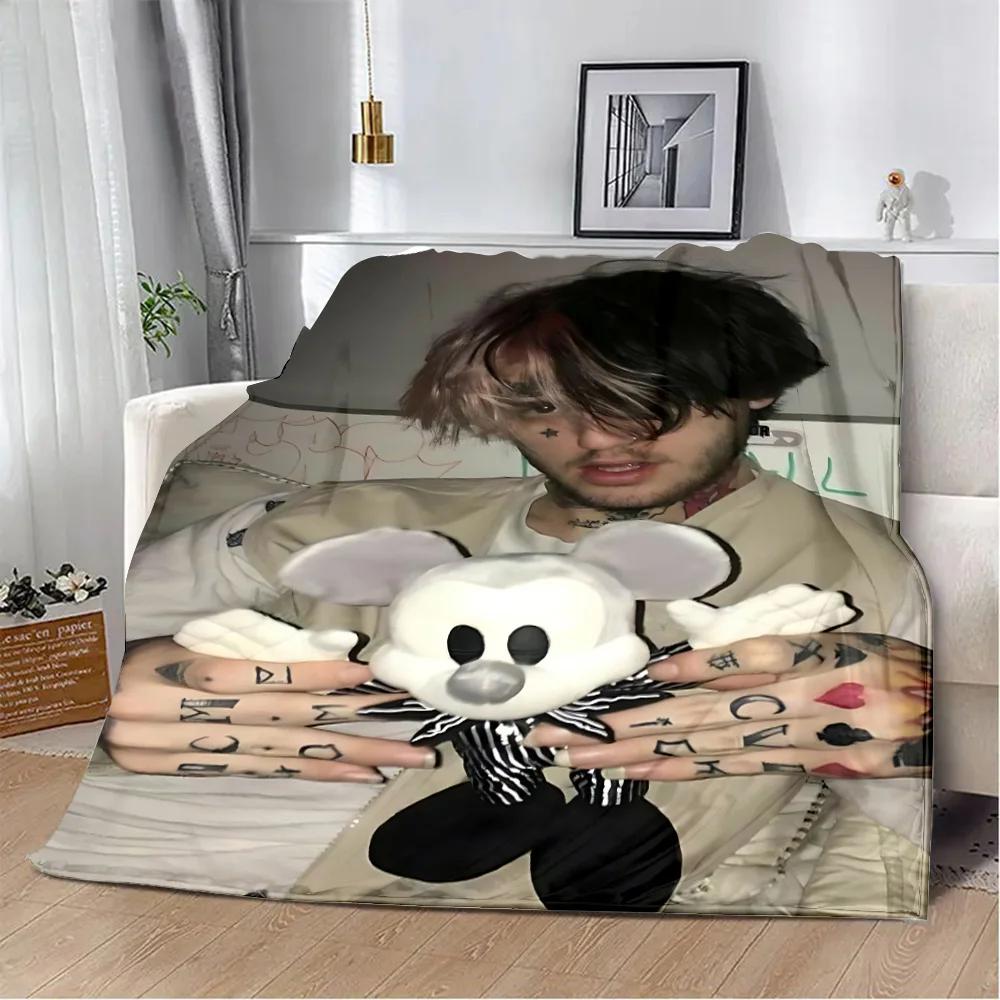Heißer Sänger Bedruckte Decke Picknickdecken Warme Decke Weich und L-Lil P-Peep Bequeme Decke Zuhause Reise Geburtstagsgeschenk