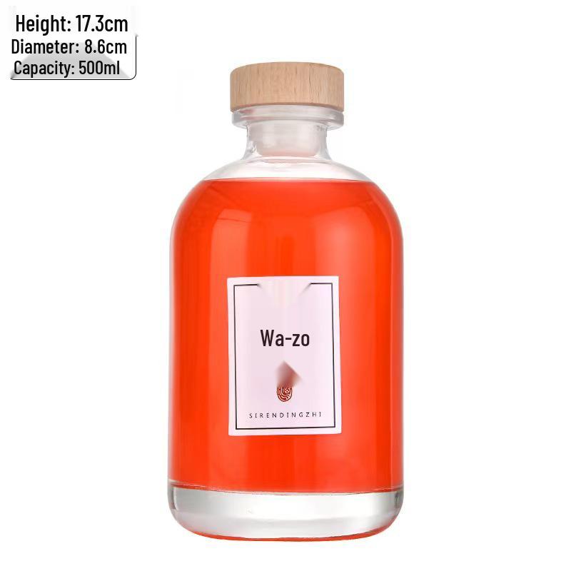 Premium Homemade Fruit Wine Bottles: Sealed, Leak-Proof, Frosted Glass with Large Belly Design