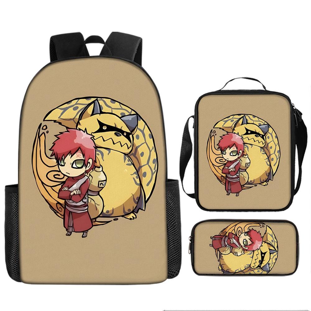 

Рюкзак большой вместимости Наруто для учеников начальной школы с 3 по 6 класс, рюкзак для девочек-подростков Pencil Case