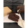 Women's Large Size Soft Sole Heightening Winter Warm Fur One Anti-slip Snow Boots Plush Lined Ankle Boots Outdoor Sports Cotton Boots