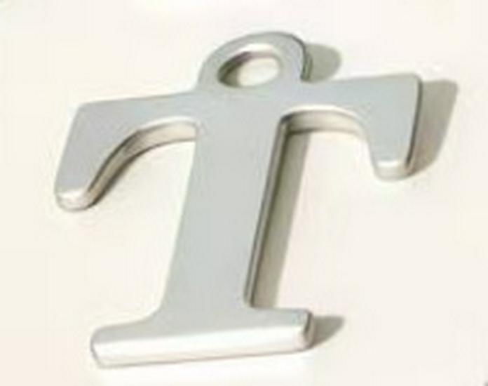 DIY Jewelry Accessories: 26 Alphabet Titanium Steel Pendants for Bracelets, Necklaces, Handmade Charms