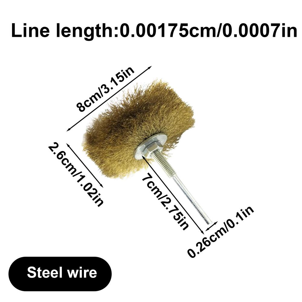 Drill Wire Brush Auto Parts Adhesive Removal Brush Pen Wheel Cup Brushes Abrasive Copper Brass Wire Wheel Brush Tool For All