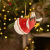 Cute Handmade Snowman Hanging Model Hanging with Lanyard Christmas Tree Decor Iron Cartoon Xmas Ornament New Year Party