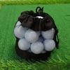 Drawstring Closure Mesh Golf Ball Pouch High Quality Golf Ball Holder  Easy Organization