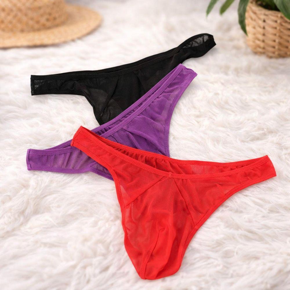 Temptation Underwear Low Waist Thong Network Ultra-thin Transparent