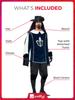 Musketeer Male Adult Costume for Large Halloween. Size (42-44).