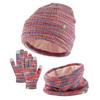 Kids' Winter Knitted Hat, Scarf & Gloves 3-Piece Set
