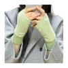 Fingerless Gloves for Women Faux Fur Thumb Hole Half Finger Gloves Stretchy Warm Winter Typing Writing Mittens
