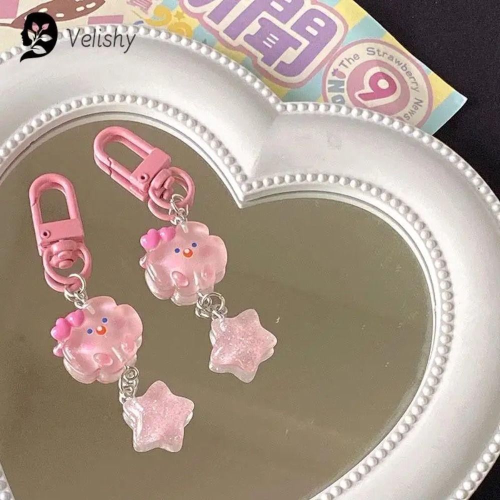 Resin Key Chain Cloud Cute Cartoon Key Chain New Key Ring  Phone